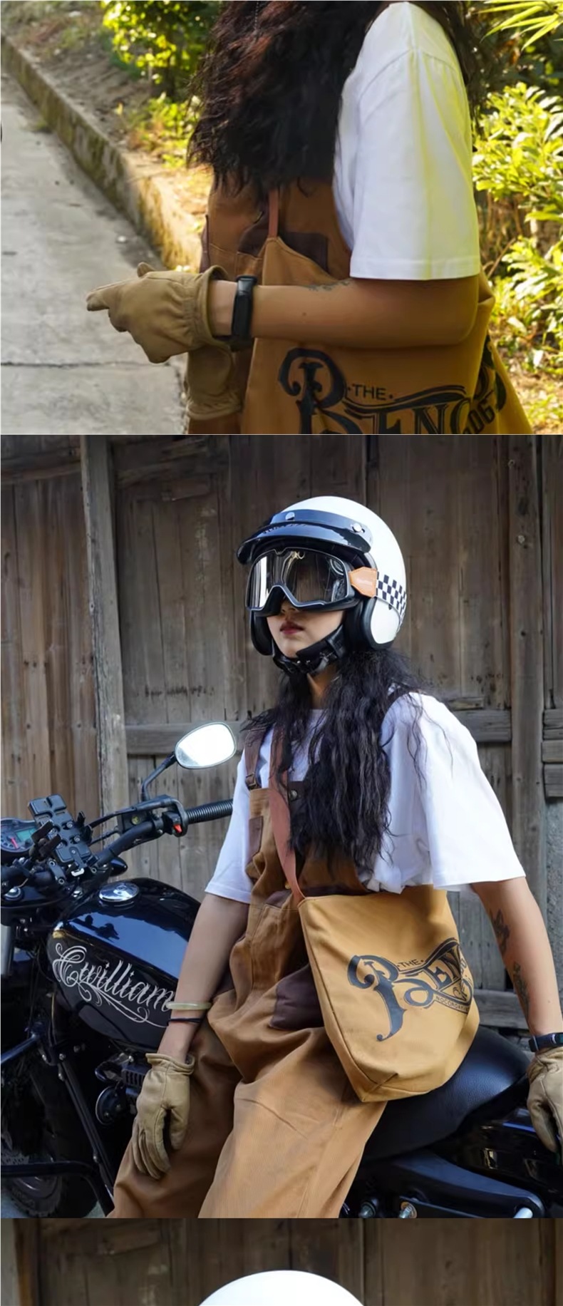 German Qudas Retro Motorcycle Helmet Men's 3C Certified Safety Helmet Four-Season Electric Vehicle Half Helmet Women