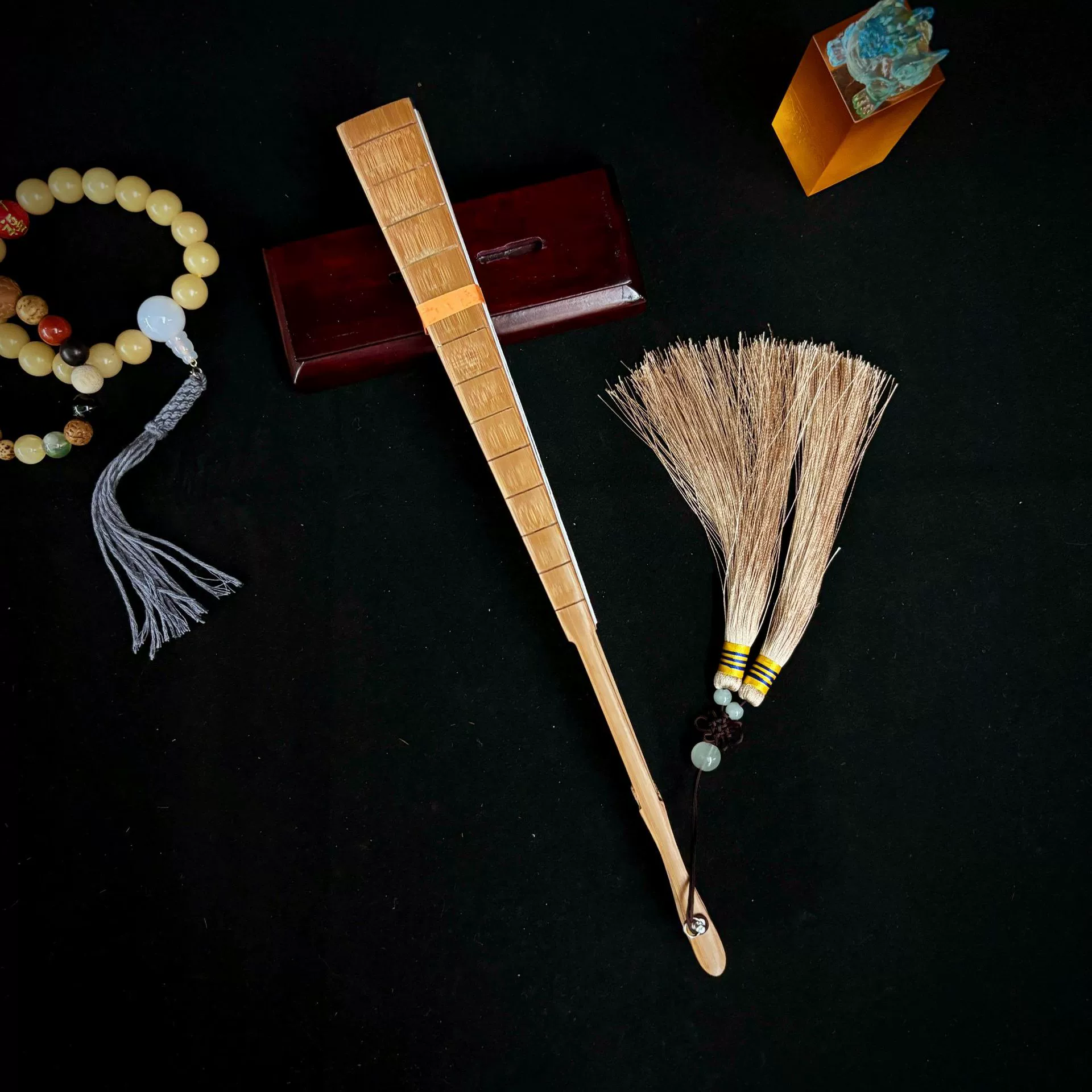 К Bamboo китайский круглый веер, складной веер, 9 дюймов