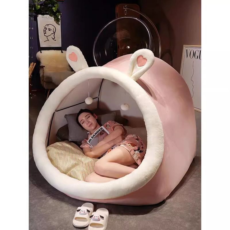 巨大な人間の犬小屋、レイジーソファ、オールシーズン家庭用、寝転べる、シングルキャットネスト、ぬいぐるみテント、超かわいい|undefined
