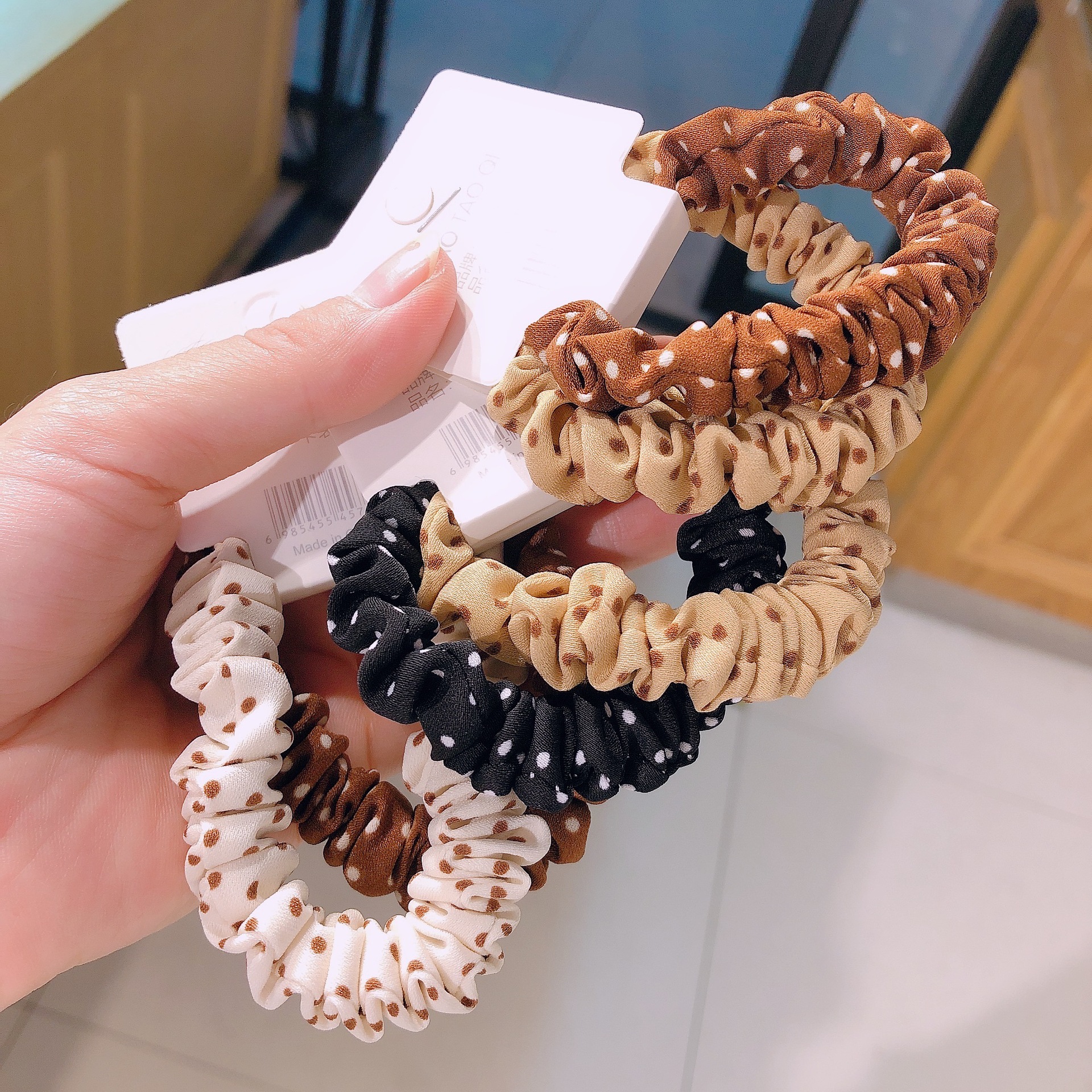 Corea del Sur temperamento simple anillo de intestino delgado cabeza de niña cuerda dulce tocado floral accesorios para el cabello corbata para el cabello de mujer