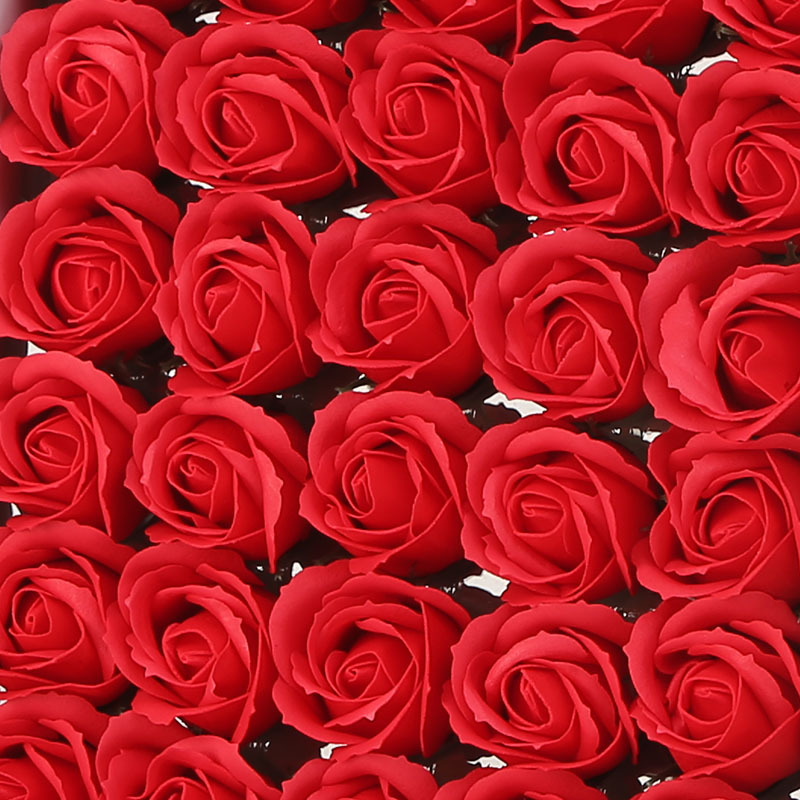 Suministros del fabricante al por mayor 520 Día de San Valentín chino jabón grueso de tres capas flor de agua jabón DIY cabeza de rosa