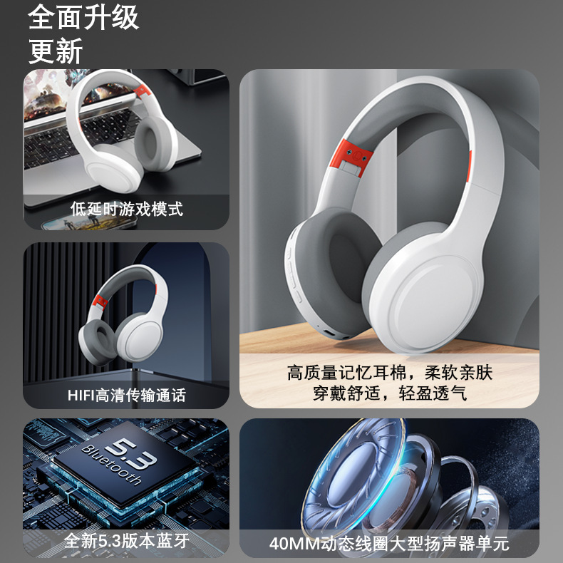 新型DR03ヘッドホン、華強北プライベートモデル、ワイヤレスBluetoothヘッドホン、超長バッテリー寿命、在庫あり、日本向け発送|undefined