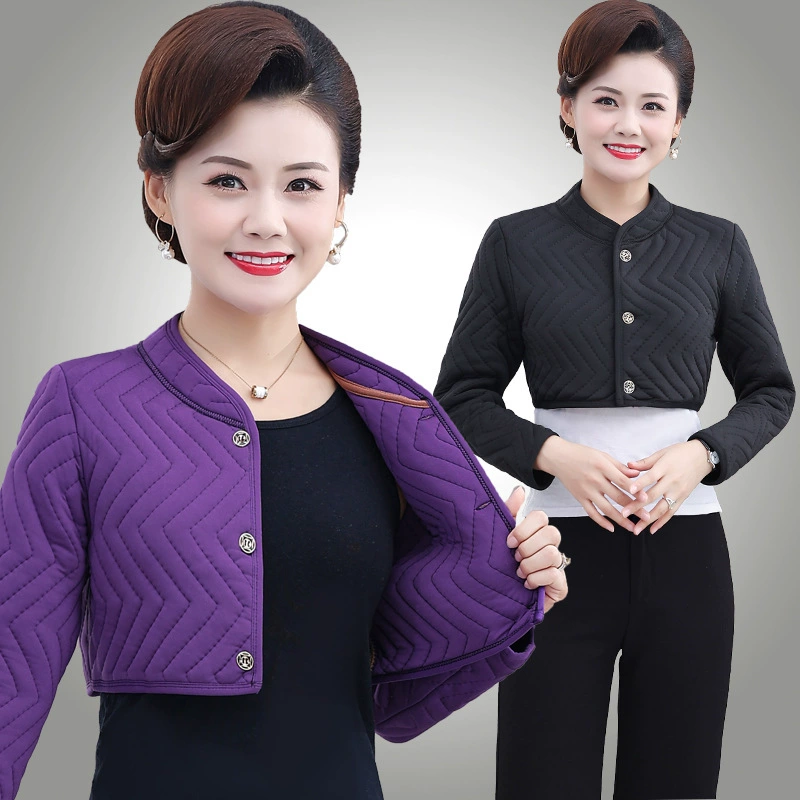 Верблюжий бархат среднего и пожилого возраста с длинным рукавом, наплечники, женские осенне-зимние новые утолщенные теплые жилеты для сна, наплечники для матери, жилет для женщин