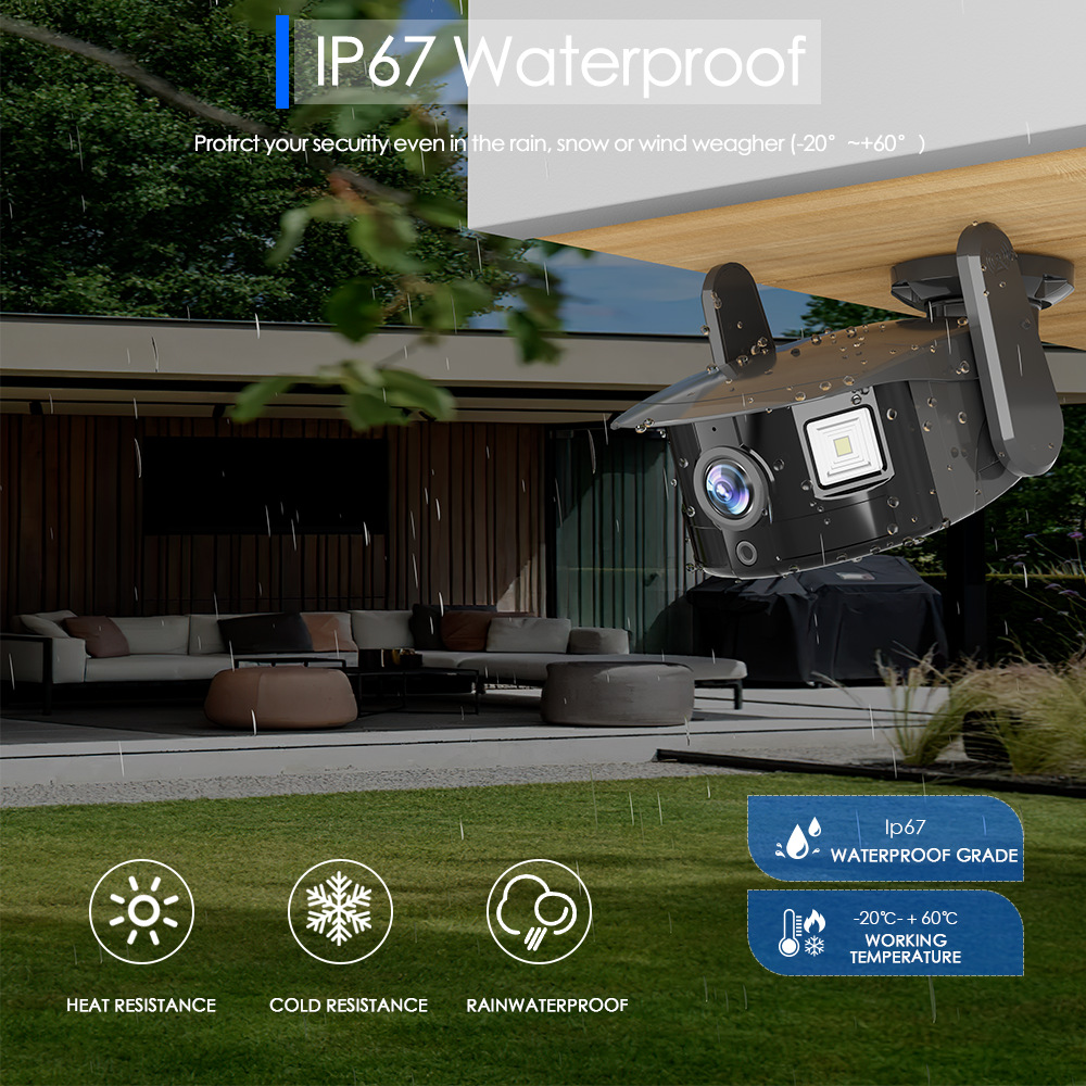 Gran campo de visión gran cámara de vigilancia WiFi doméstica alta definición visión nocturna teléfono móvil de crucero automático remoto pistola transfronteriza