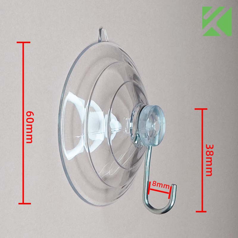 Cross-border supply suction cup diameter 22-70MM suction cup hook pvc transparent suction cup hook bird feeder suction cup hook