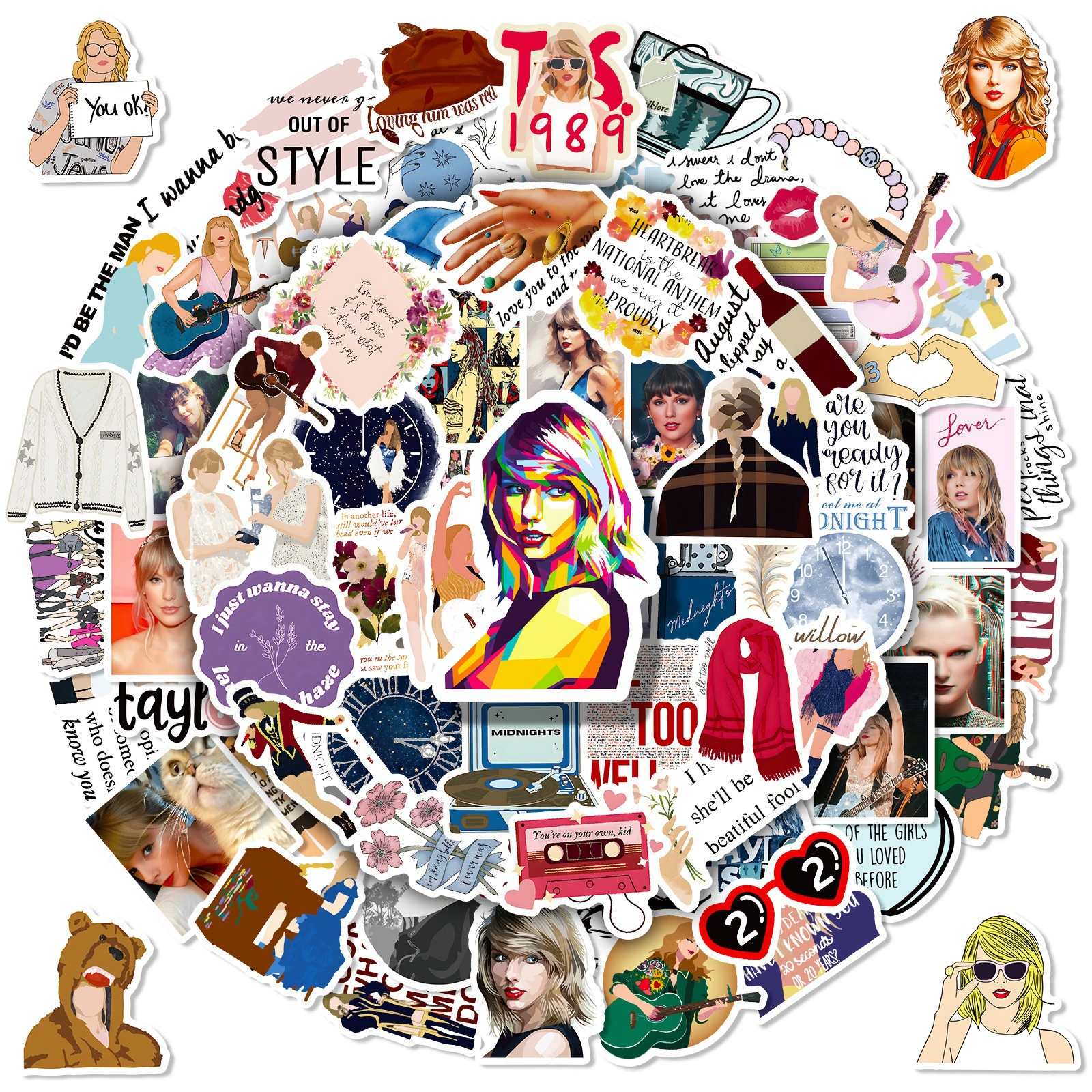 100 наклейки Taylor Cross -border Новый певец Taylor Swift