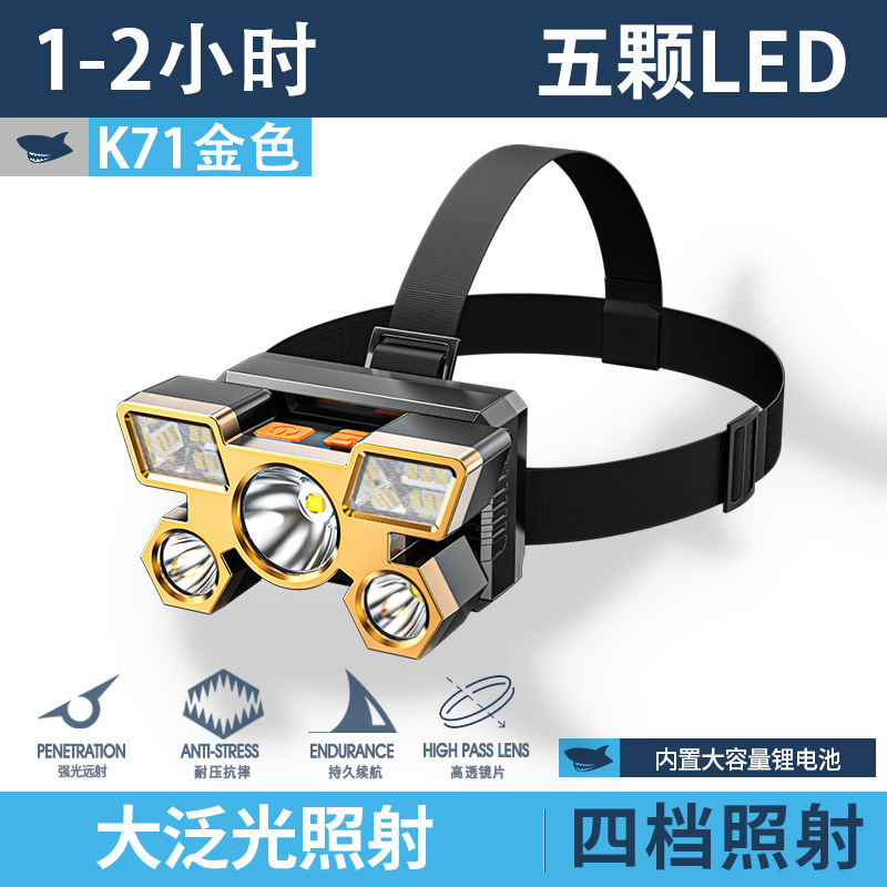 户外COB大泛光夜钓头戴灯远近双光高亮头戴灯便携式带磁吸头灯|undefined