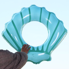 Newest Instagram-worthy Shell-shaped Swimming Ring, Outdoor Water Play Ring, Kids' Inflatable Waist Float, PVC Resort Swim Gear