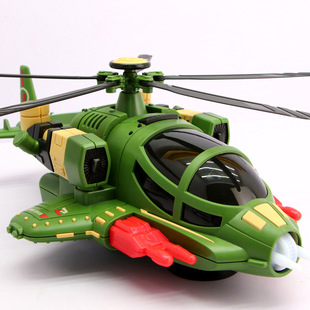 Tiktok-Style Electric Stunt Transforming Combat Helicopter with Sound and Light, Universal Rotating Military Aircraft Toy 8811-50