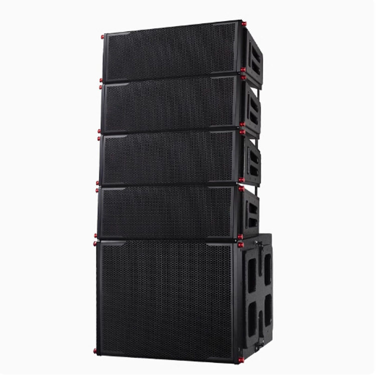 Audio de línea de escenario profesional 8 pares de 10 pulgadas 12 set de alta potencia de rendimiento remoto al aire libre altavoz cuadrado de la boda