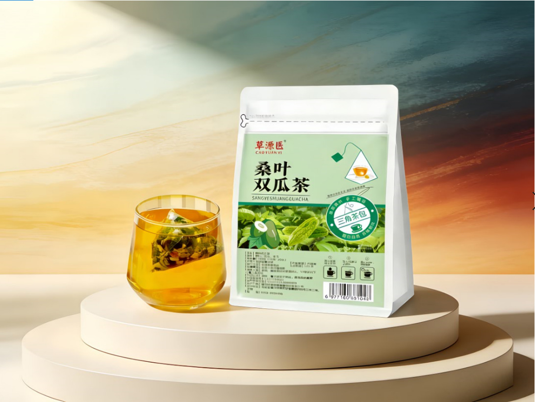 Mulberry Leaf Double Melon Tea Sang Ye Shuang Gua Cha 100g Pyramid Tea Bags Cold Brew Herbal Tea overview
