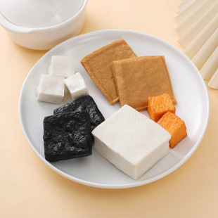 pvc simulation bean curd block dried fish tofu stinky tofu tofu simulation food model ornaments key chain pendant