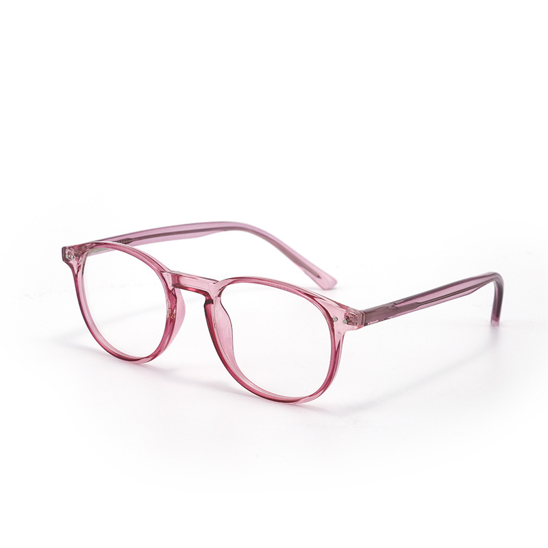 批发防蓝光眼镜大框拼色光学眼镜跨境欧美风金属弹簧腿TR90平光镜