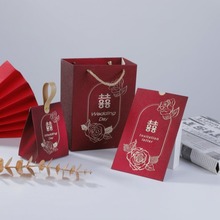 新款结婚订婚创意糖果盒中式手提喜糖礼盒婚礼伴手礼盒高级喜糖盒