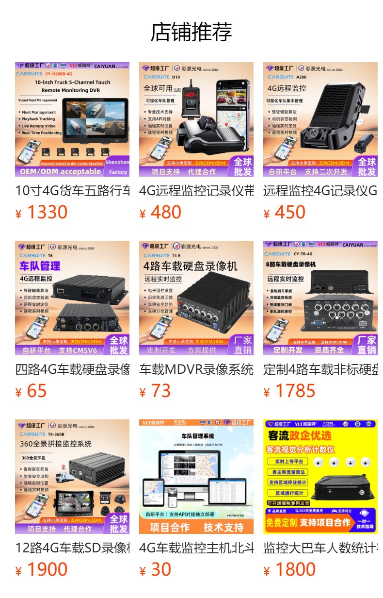 Driving Recorder Customized Remote Monitoring Pure Beidou Positioning Real-Time Video Recording Voice Intercom Api Fleet Management