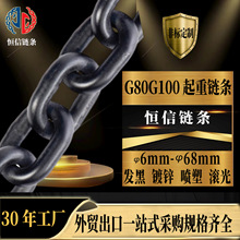外贸G80起重链条工业吊装20*60高强度起重链条