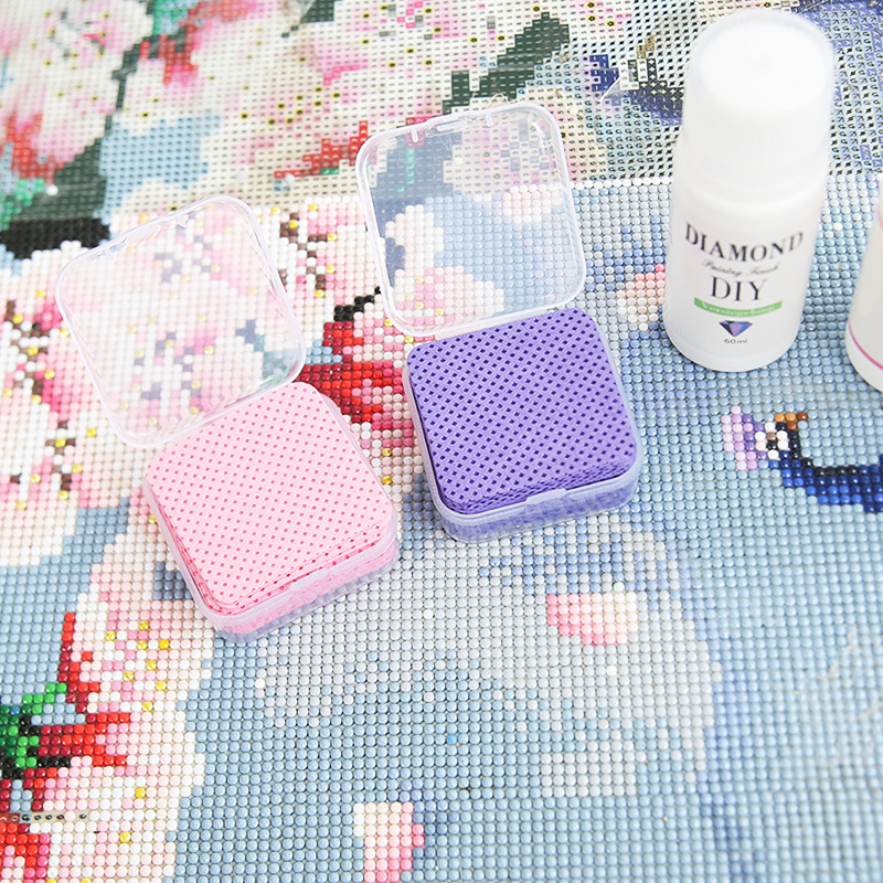다이아몬드 페인팅 와이프 테이프 접착제 매 스틱 청소 천 손톱 제거 면화 손톱 세척 천 DIY 다이아몬드 자수 도구 세트