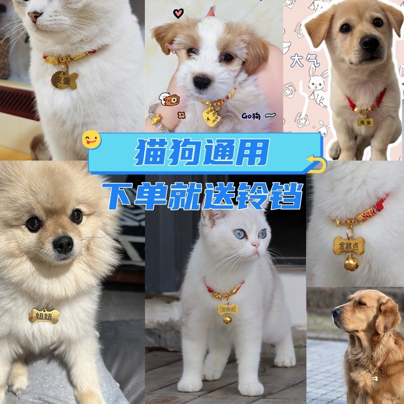 犬の札の札の猫の首輪の犬の首輪をなくしてペットのネックレスの犬の首輪の小型犬の刻字をなくします。|undefined