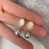 Advanced small design retro earrings from pearl, 2023 collection