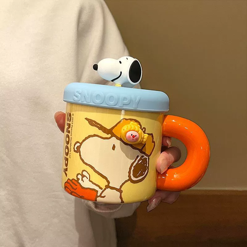 Склянка Snooba Mark Cup с высоким лицевым value с подарочным кофе чашка домой пара керамическая водяная чашка офис