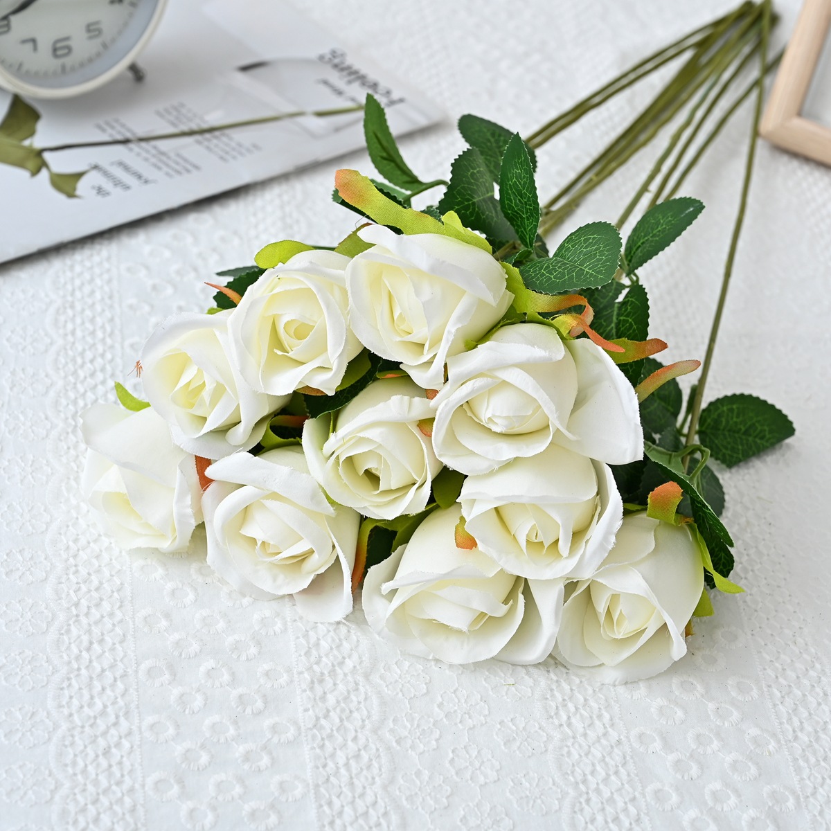 스노우 마운틴 로즈-밀크 화이트