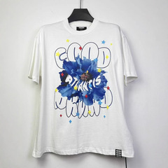 现货 GOODBRAND  Atlantis蓝海花朵印花轻奢时尚高级感短袖T恤 男