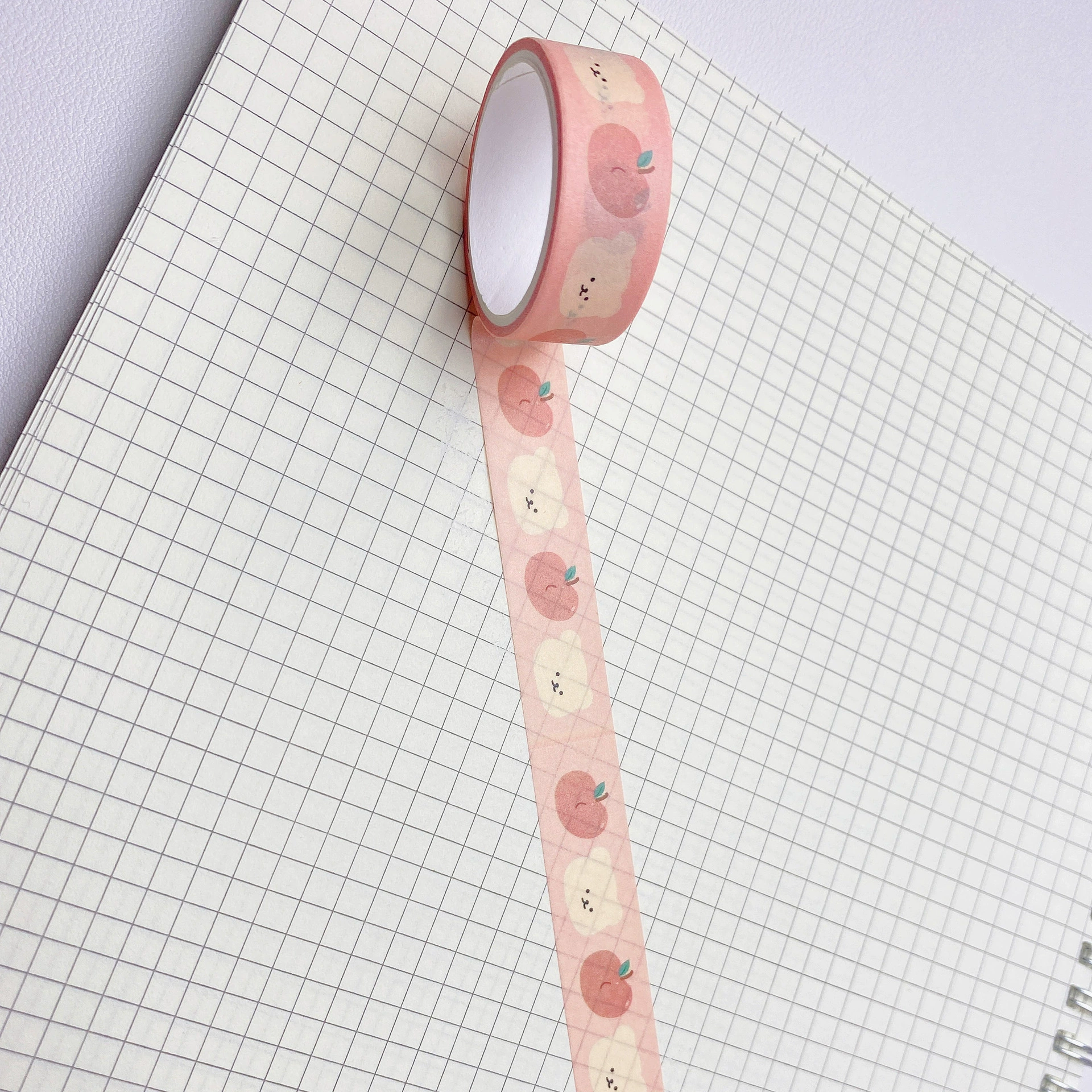 Cute paper tape, cartoon colour map, South Korea, with little bears, handmade, scheduler