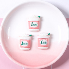 源頭廠家 仿真飲料杯子 diy手工飾品材料 滴膠手機殼樹脂配件