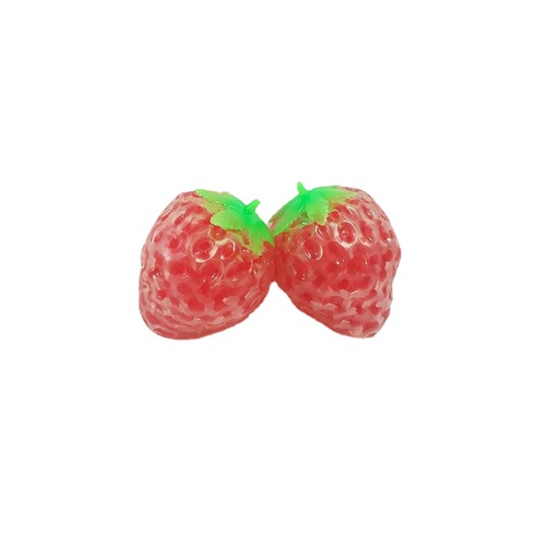 Banana strawberry simulated fruit and vegetable decompression small fruit beads ball to vent squeeze pinch fun children decompression play