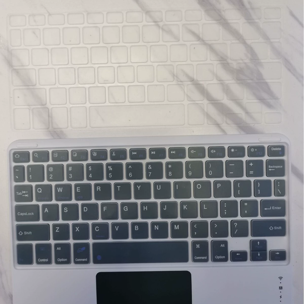 Силиконовая совместимая клавиатура, 10 дюймов, Bluetooth