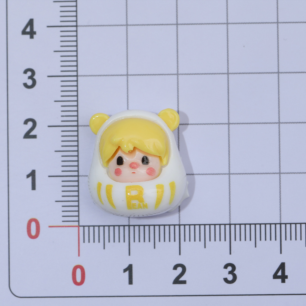 Damo de dibujos animados de grano lindo diy accesorios de resina tridimensional crema pegamento llavero colgante teléfono caso accesorios materiales, etc.