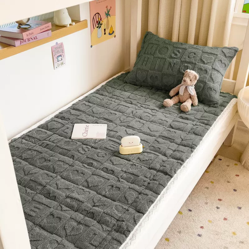 冬季牛奶绒床垫软垫宿舍学生单人床褥垫子加厚珊瑚绒毯子垫被铺底