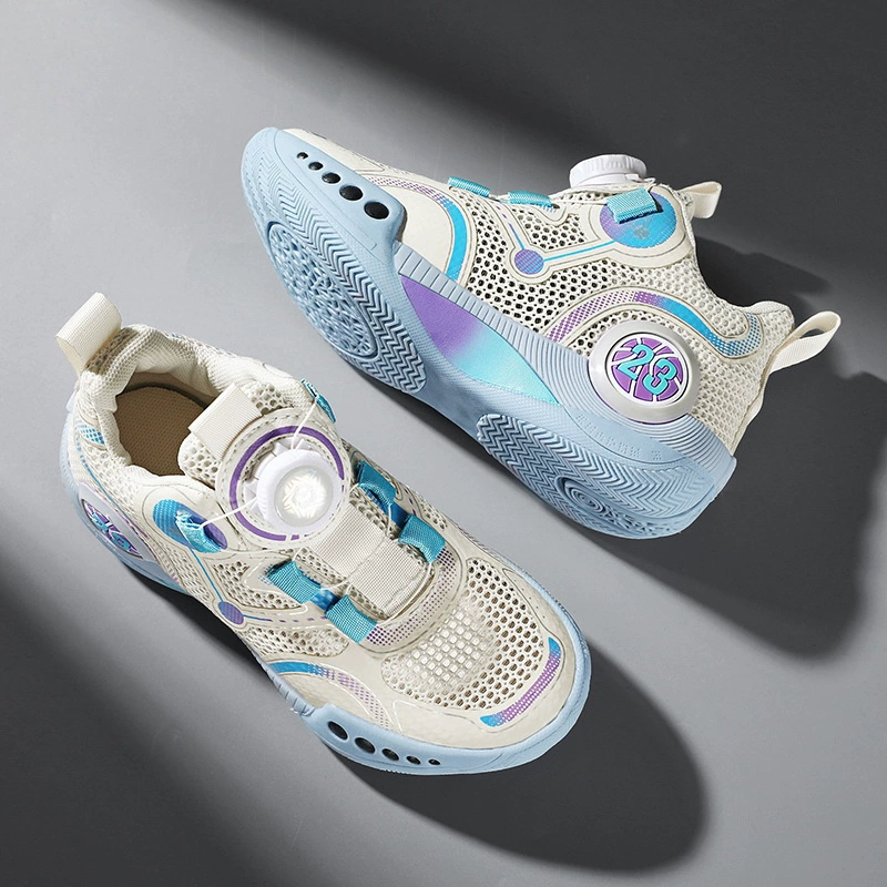 Basketball shoes, shock-absorbing breathable children's basketball sports shoes, sound system, for teenagers
