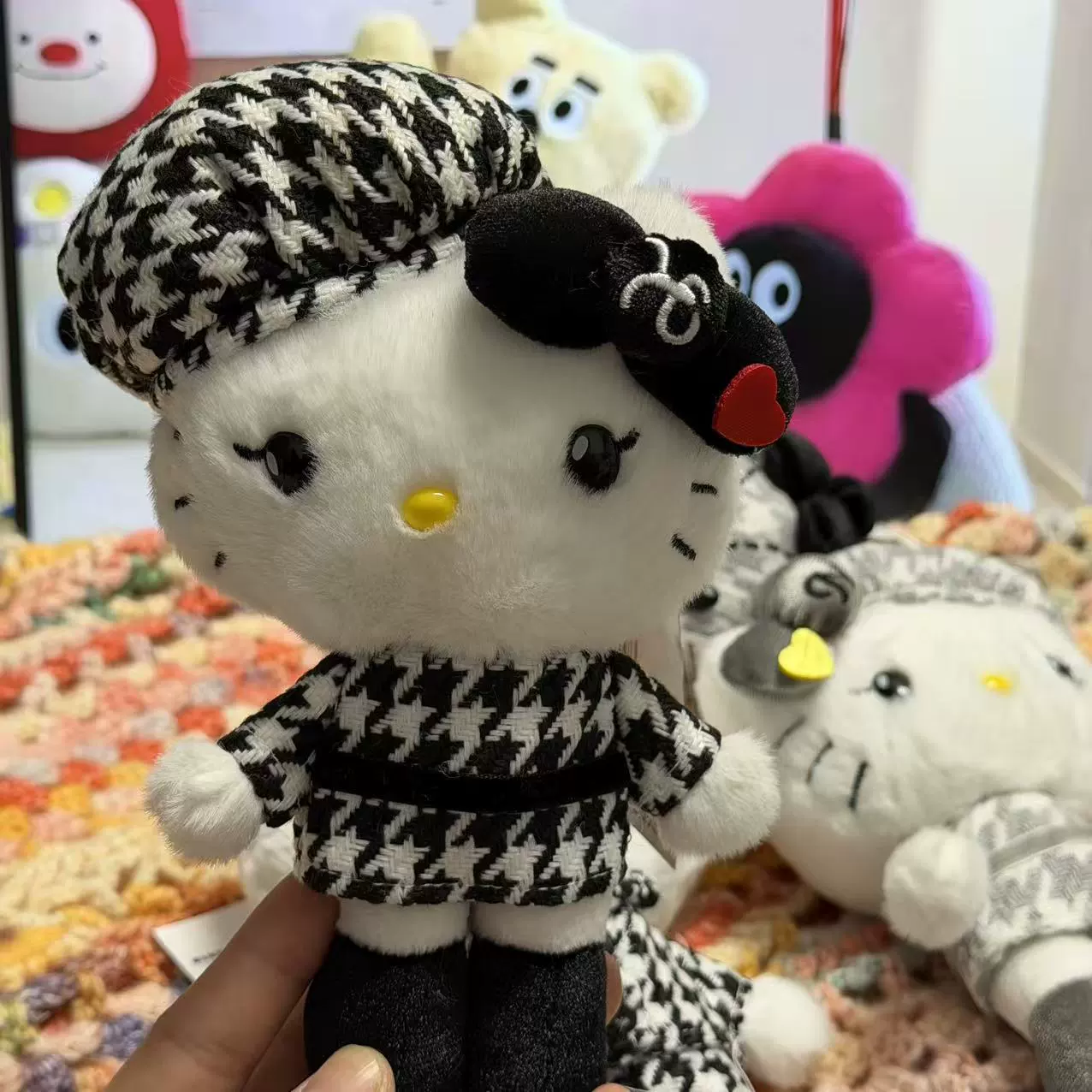 Плюшевая подвеска-брелок для ключей (Hello Kitty) симпатичная кукла, мягкая мини-плюша 10+ вариантов дизайна, подарок 0.038 кг