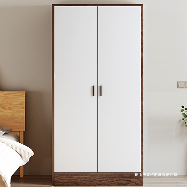 Solid Wood Wardrobe Bedroom Home Assembly Storage Cabinet Simple Modern Small Apartment 2025 Kidsren's Storage Wardrobe