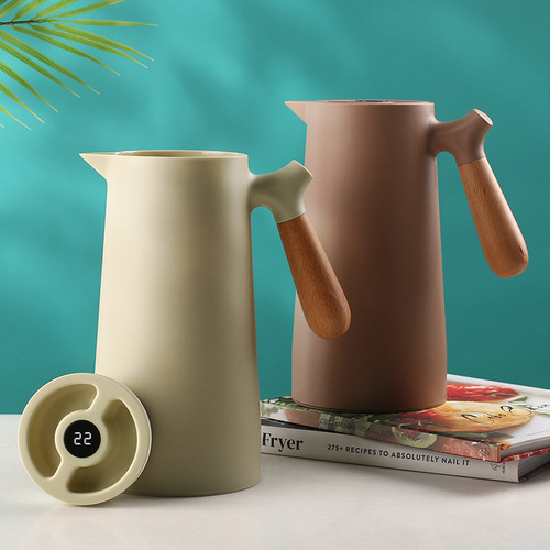 Nordic smart thermos kettle household thermos thermos with temperature display coffee pot thermos kettle 1L portable