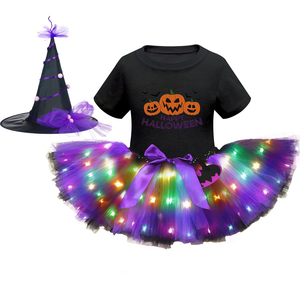 Хэллоуин светодиодный костюм с короткими рукавами 16