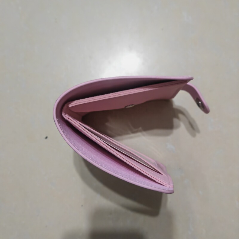 New Customized Pu Cartoon Wallet Cross Pattern Leather Card Holder Id Bag Advertising Promotion Gift Leather Bag