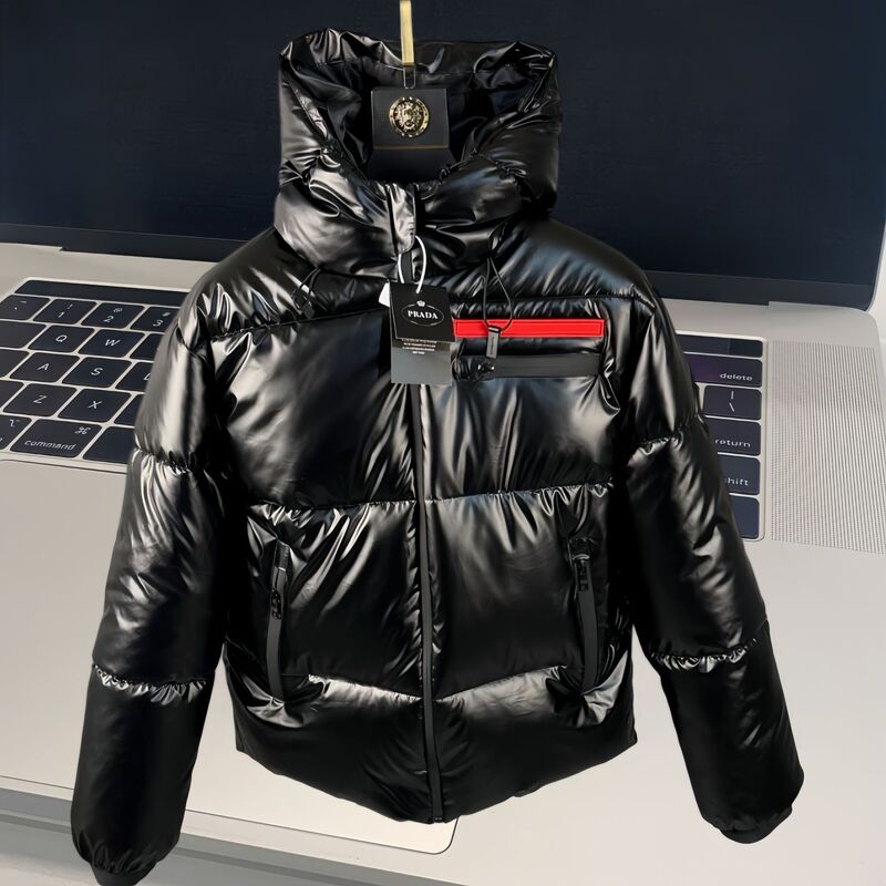 Foreign Trade Cross-Border Autumn and Winter P Brand Trendy Classic Fashion Hooded Casual Warm Thickened down Jacket Foreign Trade Cross-Border Autumn and Winter P Brand Trendy Classic Fashion Hooded Casual Warm Thickened down Jacket