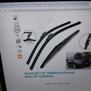 Chevrolet Orlando 2011-2018 ön və arxa şüşə siləni 24 19 10