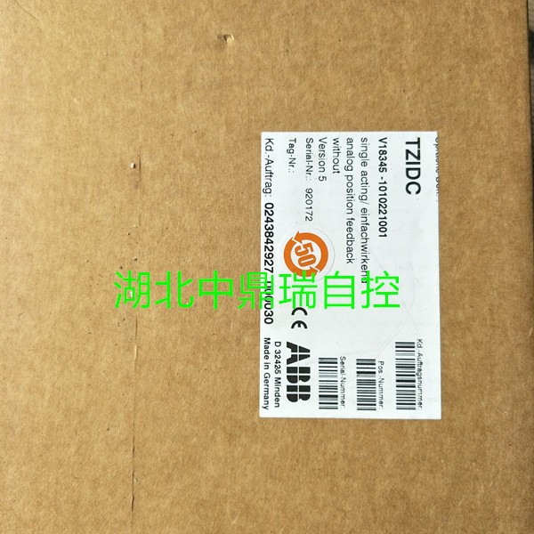 全新原装正品ABB阀门定位器 V18345-1027561001阀门控制器