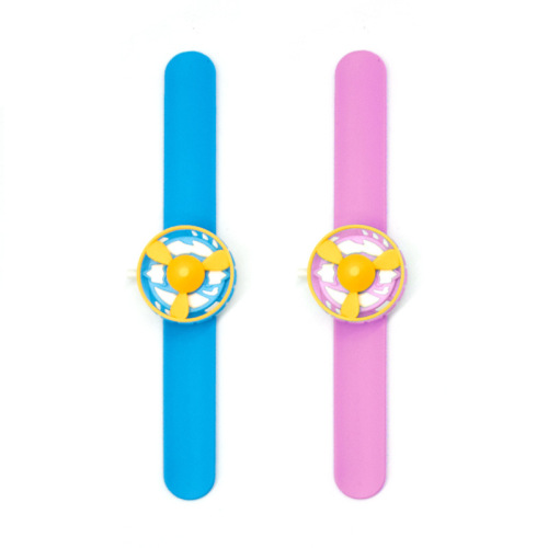 Children's outdoor toys watch flying saucer launcher ejection bracelet flying top bamboo dragonfly rotating flying saucer