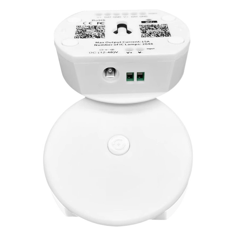 WIFI UFO Magic Music Controller имеет 2 спецификации мощности: DC5V /DC12-48V Интеллектуальное управление