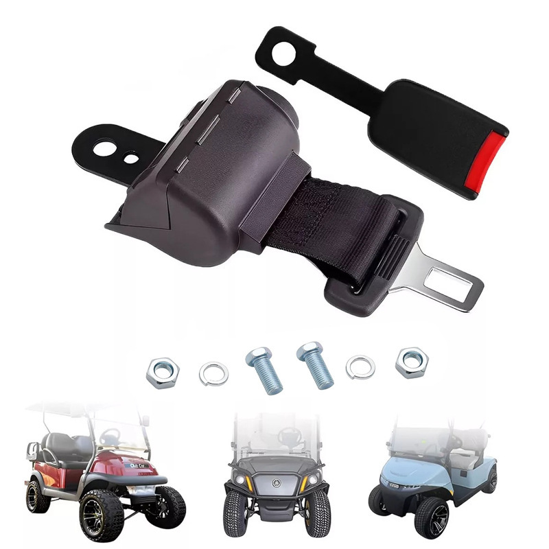 Universal Two-Point Seat Belt for Cars, Forklifts, Buses, Automatic Retractable Two-Point Safety Belt with Self-Locking