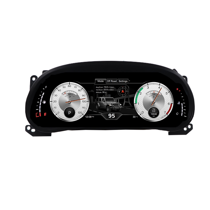 Suitable for Jeep Wrangler Jk/Jl 2011-2023 Lcd Dashboard with Linux System, Plug and Play