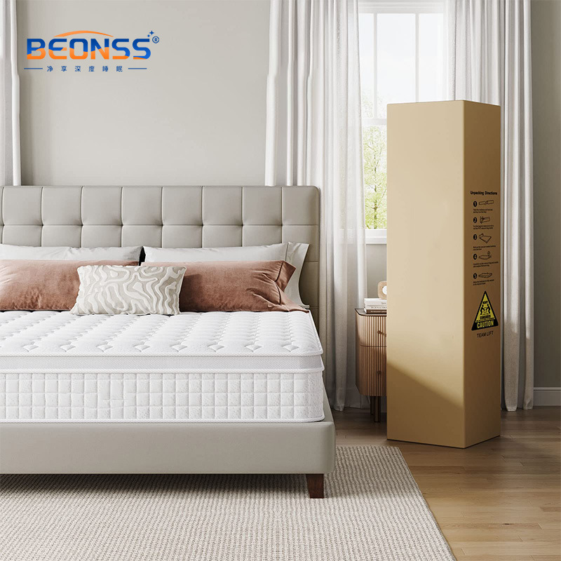 boxed mattress hybrid mattress, zero pressure foam inner spring mattress for ease