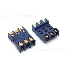 SIM卡座 简易款全塑卡座 6PIN 板上贴片 H=3.0 球形端子手机卡座