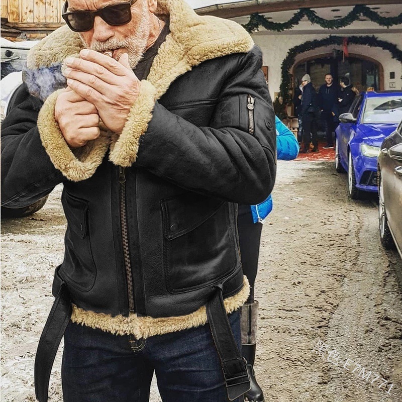 Manteau épais, nouveau produit d'hiver 2024 manteau de veste pour homme avec fourrure intégrée_voghion.com