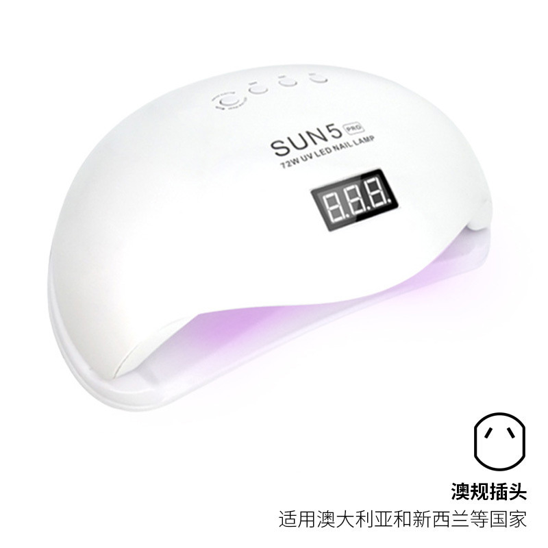 Luz de uñas transfronteriza 48W lámpara de manicura con pantalla táctil sun5plus máquina de manicura con sensor inteligente lámpara de fototerapia de manicura led
