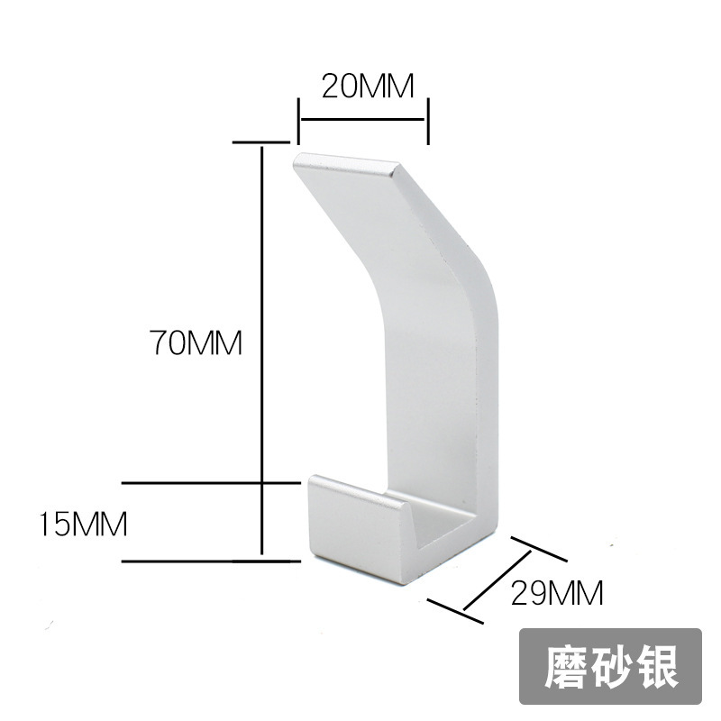 Gancho para ropa plegable de cabeza redonda de aleación de aluminio de cinco acero Gancho invisible sin perforaciones Gancho para ropa sin pegamento de uñas Gancho para ropa de pared